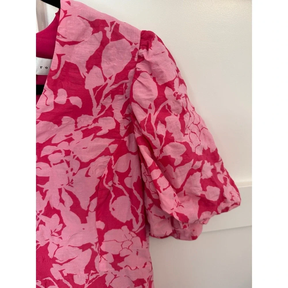 Endless Rose Nordstrom pink floral mini dress size medium